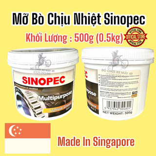 Sinopec Crystal Grease NLGI 3 500GR Mỡ vàng dùng công nghiệp