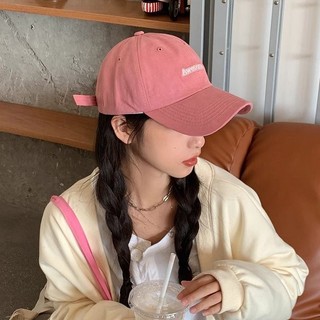Hàn Quốc Phong Cách Mới Màu Hồng Mũ Bóng Chày Nữ Phù Hợp Với Chữ Đạt Đỉnh Mũ Mũ Thời Trang Mùa Hè