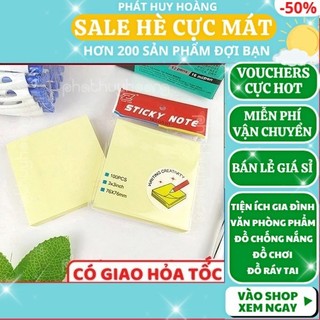 Combo 2 xấp giấy note 200✅freeship🚛combo 2 xấp giấy note 200 tờ loại tốt gs-01 kích thước 7,5cm x 7,5cm giá rẻ