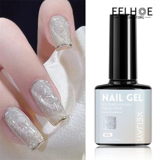 EELHOE Xeijayi 3D Vỏ Ngọc Trai Sợi Sơn Móng Tay Gel Lấp Lánh Gel 2024 Ngọc Trai Nhật Bản Nhấp Nháy Màu Sắc Phổ Biến Sợi Uv Gel Móng Tay gel Ba Lan