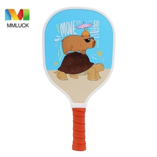 Vợt bóng dưa chuột MMLUCK, Mái chèo bóng dưa nhiều màu sắc bằng gỗ, Đệm tiện dụng Tay cầm có gân cho người mới bắt đầu Thiết bị tập luyện bóng dưa chuột nhẹ Thể thao ngoài trời