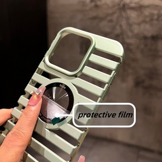 【 Vỏ tản nhiệt rỗng siêu mỏng / Cứng hơn / chống rơi 】 cho iPhone 15 14 13 12 11 Pro max ốp lưng iPhone 15 plus