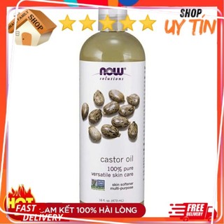 Dầu Dưỡng Da, Mi Hạt Thầu Dầu Castor oil Now Solutions - Small Family