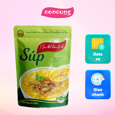 Súp nui thịt bằm bí đỏ Cây Thị