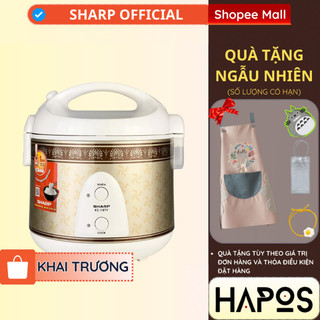 Nồi cơm điện nắp gài mini 1 lít sharp chính hãng, sản xuất thái lan, lòng nồi chống dính ks-11etv - hapos