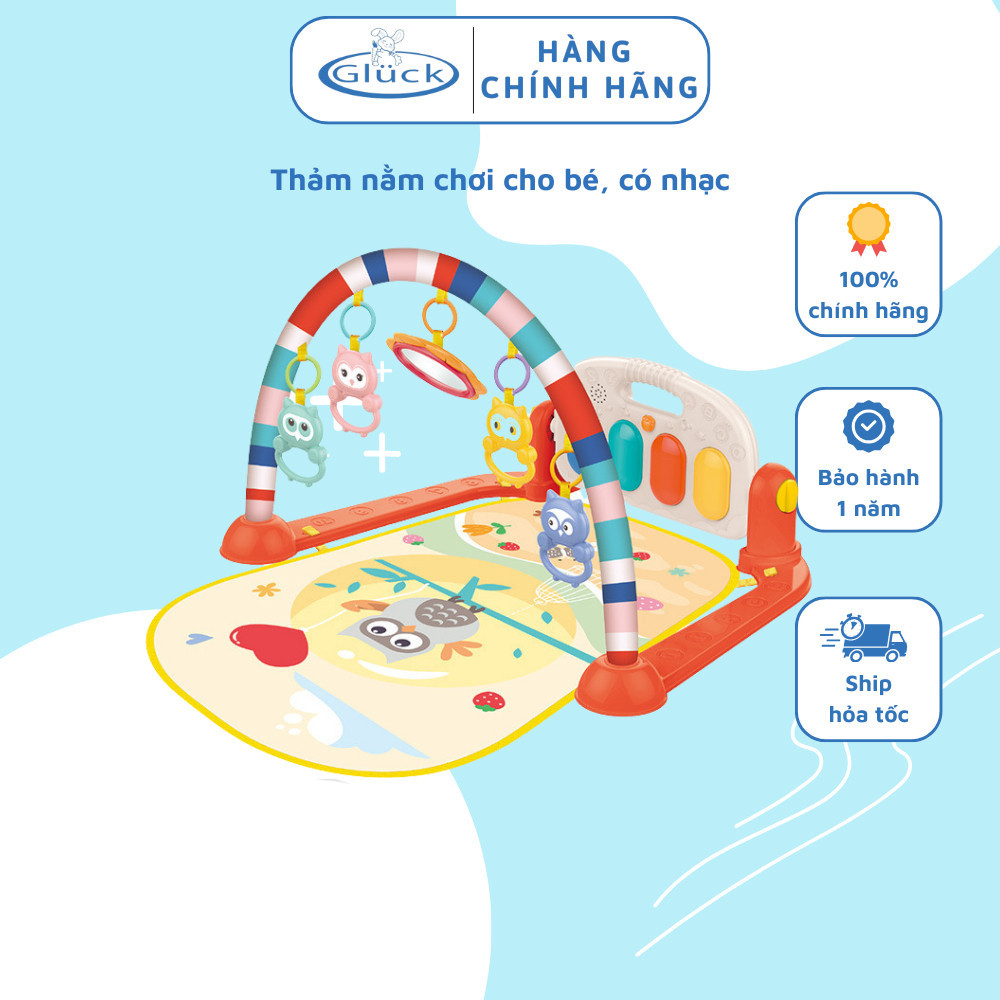 Đồ chơi cho bé chính hãng, thảm nằm đồ chơi cho bé sơ sinh, đồ chơi hot nhất hiện nay có nhạc màu sắ