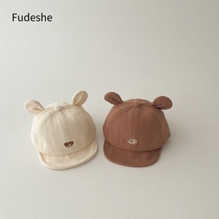 Fudeshe Mũ chống nắng trẻ em, Mũ trẻ em ngoài trời hình gấu dễ thương, Mũ trẻ em thời trang bé trai và bé gái hoạt hình Hàn Quốc Mũ trẻ sơ sinh