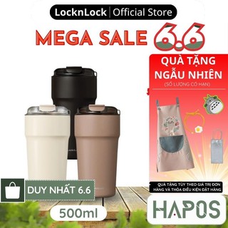 Bình giữ nhiệt LocknLock Metro Cafe Tumbler 500ml bằng thép không gỉ 304 phủ sứ LHC4357 - HAPOS OFFICIAL