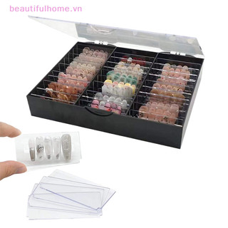 Sách trưng bày đầu móng tay Nghệ thuật làm móng Kệ trưng bày Gel Ba Lan Móng tay giả Hộp sưu tập móng tay Đầu giả Bảng trưng bày Dụng cụ làm móng