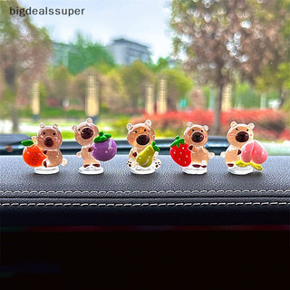 Bigdealssuper 5 Cái Hoạt Hình Capybara Nội Thất Ô Tô Tự Động Bảng Điều Khiển Búp Bê Đồ Trang Trí Kapibala Xe Trang Trí Phụ Kiện Siêu