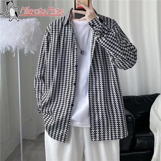 Áo sơ mi dài tay xếp nếp cao cấp dành cho nam, phong cách Hàn Quốc hợp thời trang đẹp trai niche người nổi tiếng trên internet Áo sơ mi hoa dáng rộng phong cách Hồng Kông