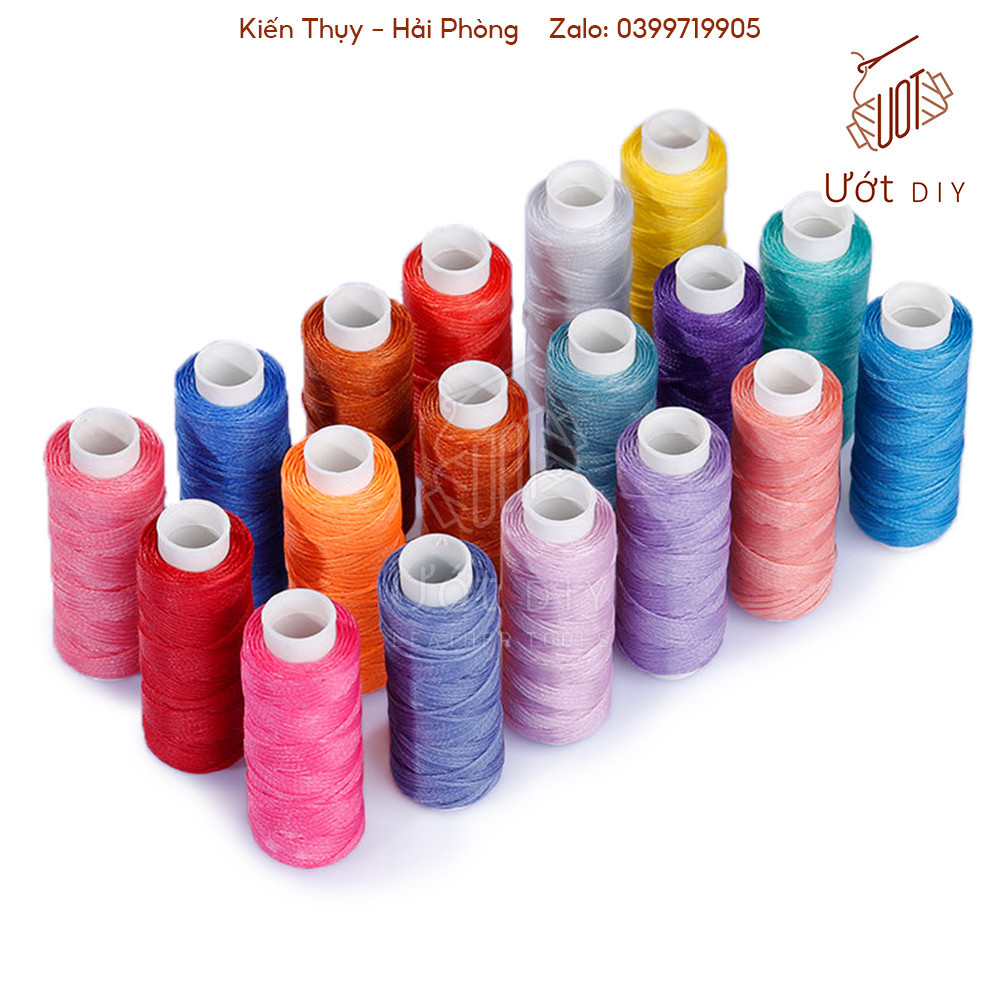 Chỉ Sáp Dẹt 150D/16 Khâu May Da 0.8mm Dài 30m - Dụng Cụ Làm Da Handmade DIY