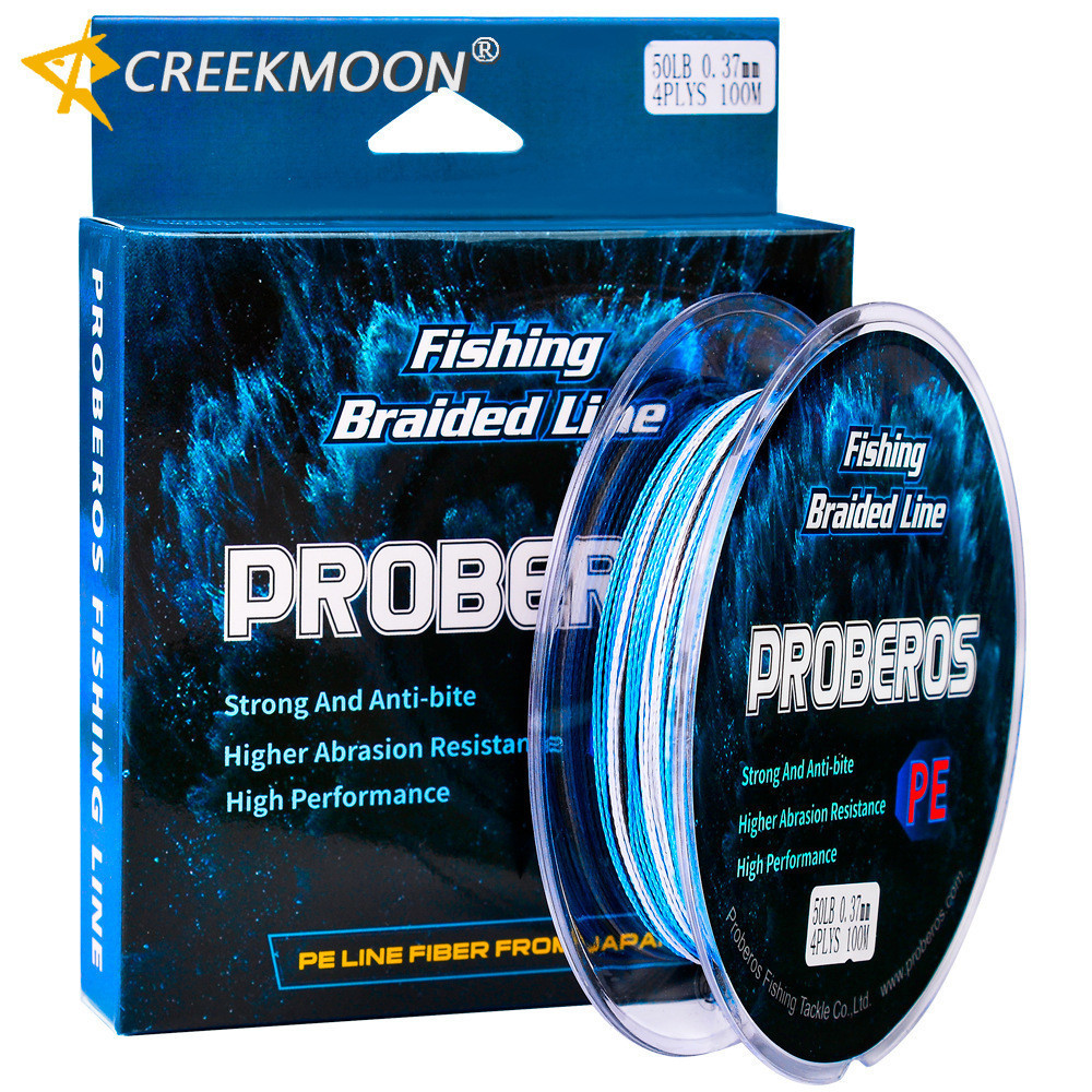 Dây PE 0.6 # -10 # Dây câu bện 4 sợi 100M Sợi PE Multifiber Dây câu cá chép bền Pesca 240615
