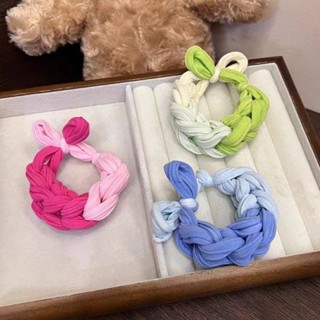 2024 Dopamine Dây buộc tóc đuôi ngựa Dây cao su bện Dây buộc tóc đàn hồi cao