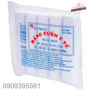 Băng Gạc Cuộn Y Tế Bảo Thạch (Lốc 5 Cuộn)