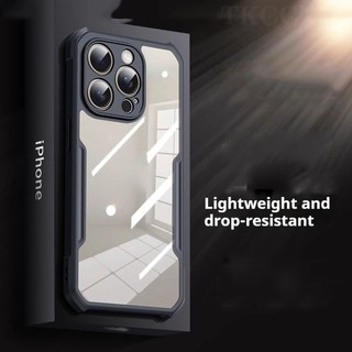 Ốp Lưng Acrylic Chống Sốc Cho Xiaomi Poco X6 M6 F6 Pro C61 C65 14 Pro Ốp Điện Thoại Trong Suốt Giáp TPU Mềm Chống Rơi Vỏ
