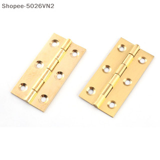 [Trang chủ] Bản lề thu nhỏ bằng đồng thau nguyên chất Bản lề đồng thau Bản lề Mini (vn)