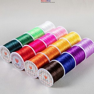Cuộn Chỉ Chun lụa co dãn Loại - Dây chỉ chun chỉ tơ để xâu hạt đá xỏ hạt đá phong thủy - Dây Xâu Vòng tay- 60M -Belove