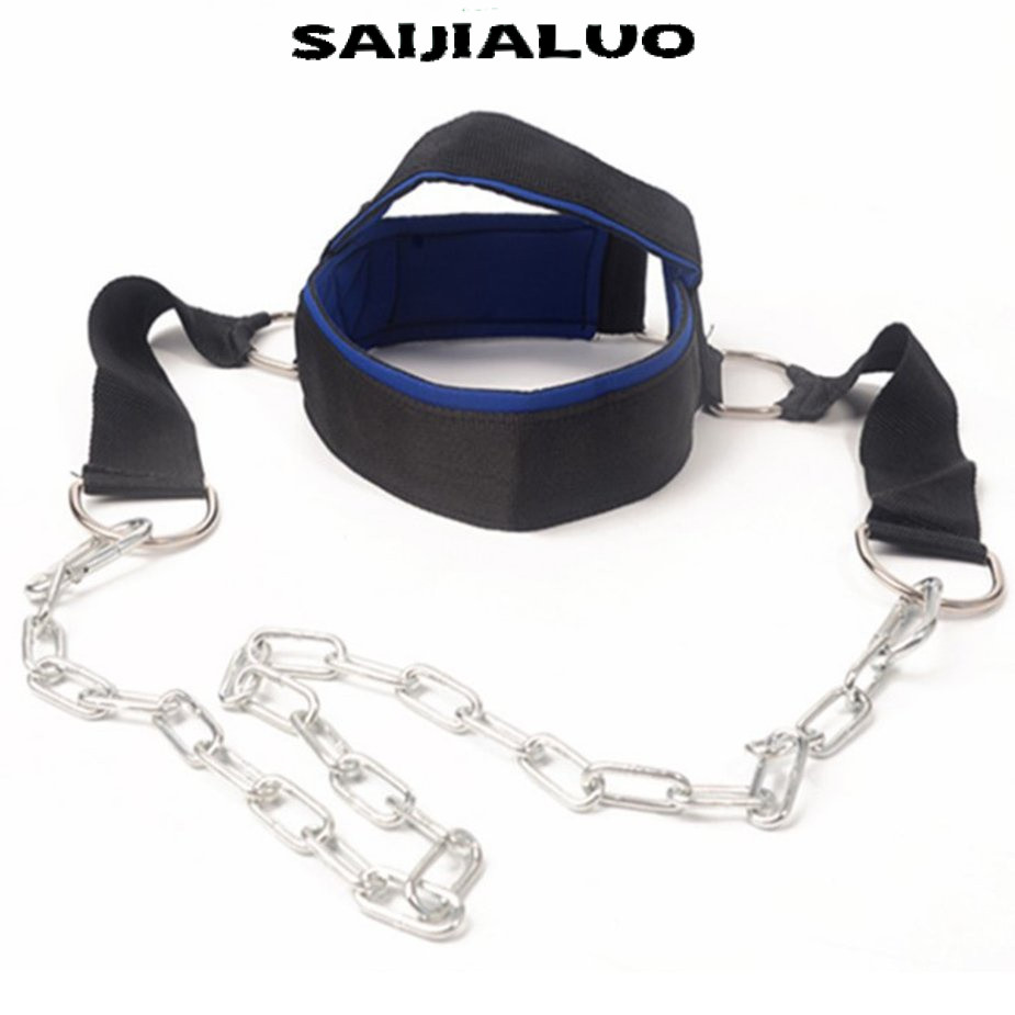 Weight Lifting Head Neck Harness Gym Workout Exercise Training Straps Belt