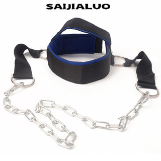Weight Lifting Head Neck Harness Gym Workout Exercise Training Straps Belt