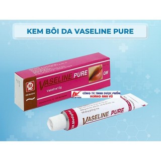   10 TUÝP  VASELINE PURE QM - VASELINE QUANG MINH DƯỠNG MÔI MỀM DA - TUÝP 10G 