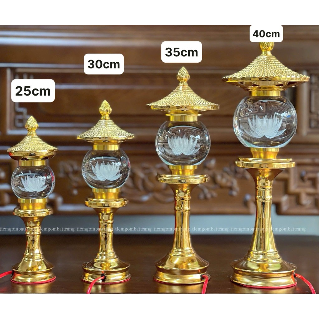 Đèn Hoa Sen Pha Lê Led 7 Màu , Đồ Thờ Phong Thủy Cao Cấp Trang Trí Bàn Thờ