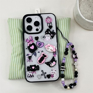 Ốp lưng cứng nhỏ giọt 3d kuromi cho iphone 15 14 13 12 12pro 13pro 14pro 15pro 15pro 15promax 14promax 13promax 12promax cho iphone 14 ốp lưng