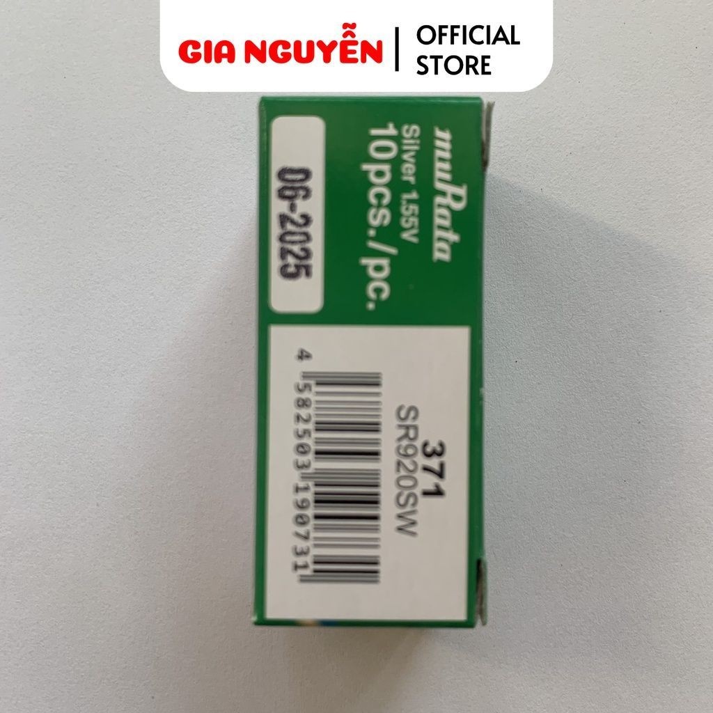 Pin  đông hồ đeo tay 371 920 SR920SW  muRata  hộp 10 viên  xuất xứ Nhật Bản - Gia Nguyễn