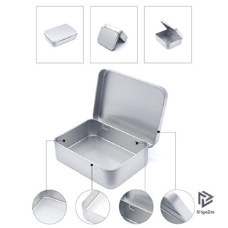 [Shgezm] Hộp thiếc hoạt hình nhỏ Hộp đựng kẹp tóc Trang sức hình chữ nhật Hộp đựng mỹ phẩm cho thuốc kẹo Bản lề Hộp rỗng [MỚI]