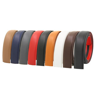 Thắt lưng nam tự động Thắt lưng không khóa 3,5CM Thắt lưng da bò hai lớp