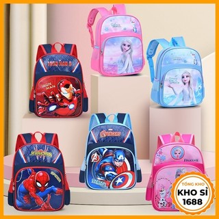 Ba lô mẫu giáo cho bé trai và gái từ 2 đến 5 tuổi in hình cô bé siêu quậy elsa siêu nhân TE48