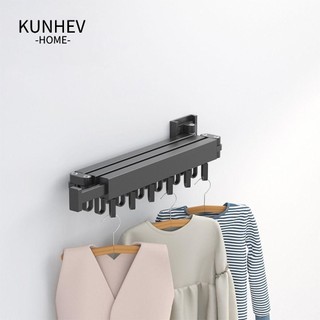 KUNHEV treo quần áo gấp Giá treo tường bằng nhôm ngoài trời trong nhà