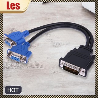 Cáp chuyển đổi bộ chia tín hiệu DMS-59 Pin Nam sang 2 VGA 15 Pin Nữ
