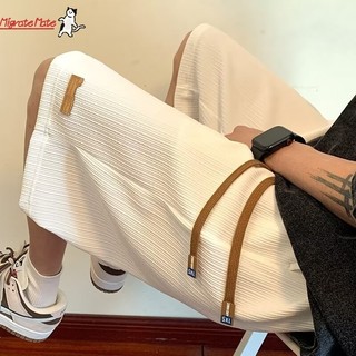 Quần short đơn giản nam mỏng phong cách Mỹ dáng rộng hợp thời trang thương hiệu quần đa năng thời trang