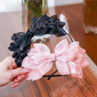 Jeremy1 Hair Hoop Floral Big Bow Ribbon Head Band