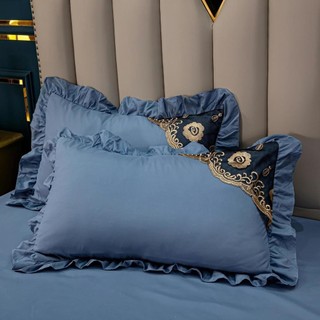 Phiên Bản Hàn Quốc Mới Phong Bì Xù Vỏ Gối Ren Thêu Vỏ Gối 48X74 Đường Kính Trong Cặp Miễn Phí Vận Chuyển Một Mảnh