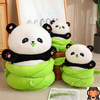 Hoạt hình dễ thương tre bắn gấu trúc đồ chơi sang trọng sáng tạo, búp bê gấu trúc, búp bê trẻ em quà tặng