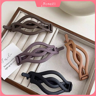 Kẹo Màu Acrylic Chéo Tóc Nữ Mờ Đơn Giản Thời Trang Đa Năng Xoắn Kẹp Tóc Phụ Kiện Tóc