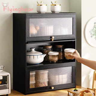 Flyingbear Kệ bếp, giá đựng bát đĩa gia vị, tủ đựng đồ nhiều lớp