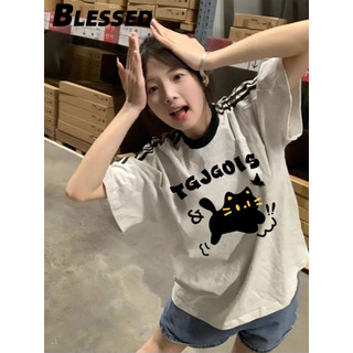 Blessed áo phông áo thun nữ croptop baby tee Popular Casual Minimalist phổ biến WTX2450LY4 20Z240515