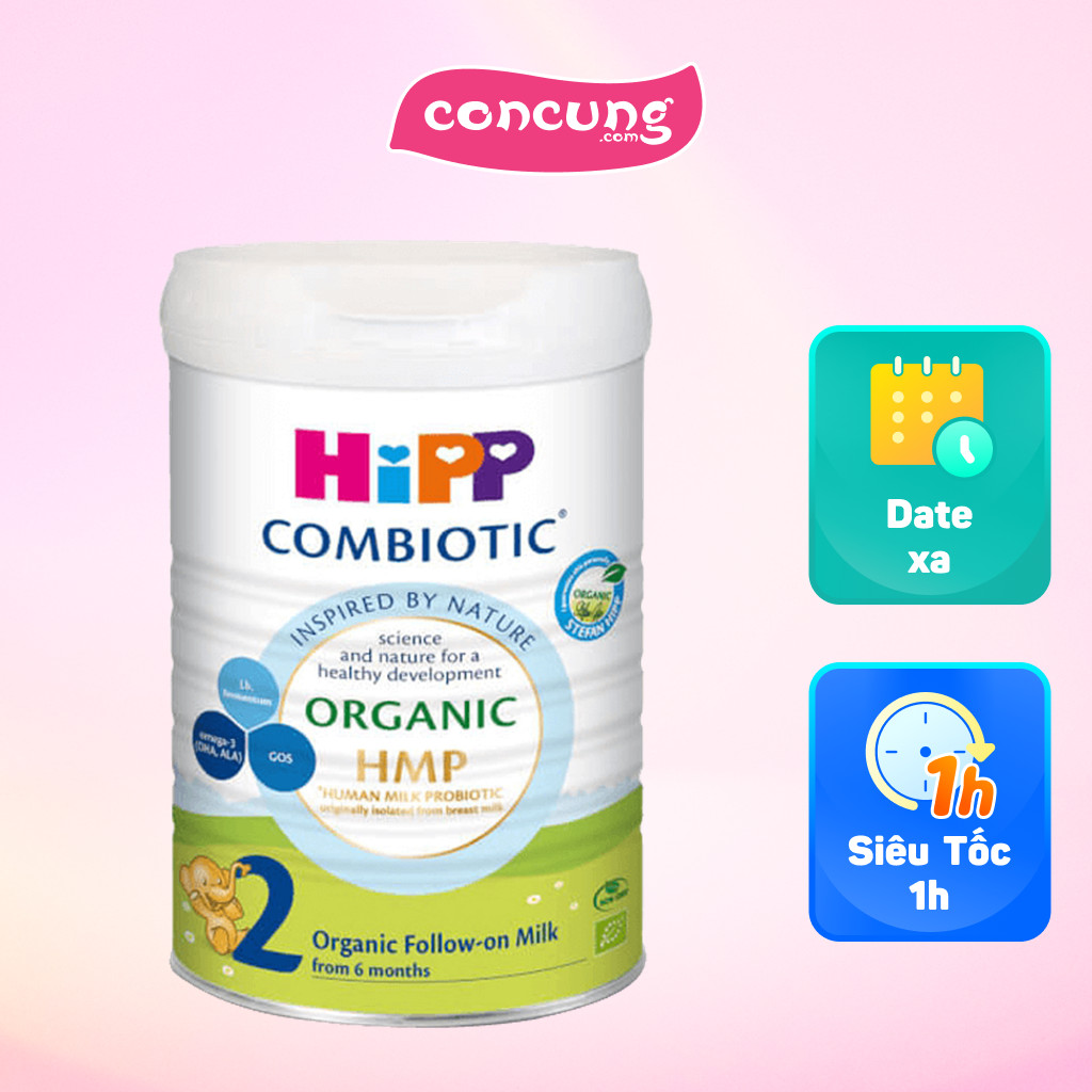 Sữa HiPP Organic Combiotic số 2 800g (6-12 tháng tuổi)