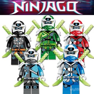 Mùa 12 Đế Chế Năng Lượng Kỹ Thuật Số Tương Thích Lego Phantom Ninja Minifigure Lắp Ráp Khối Xây Dựng Bộ Sưu Tập Đồ Chơi Hiếm Nam
