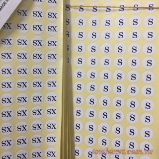 [ GIAO ĐƠN TỪ 50K ] 500 sticker Decal size dán, size số dán mác quần áo