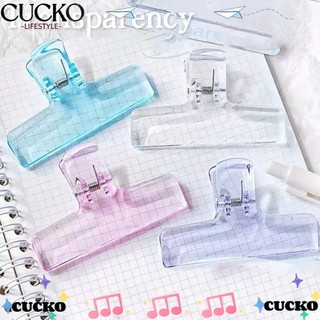 Giá đỡ kẹp tập tin CUCKO, Kẹp chất kết dính Acrylic đầy màu sắc, Văn phòng phẩm Đồ dùng học tập trong suốt Kẹp kế hoạch