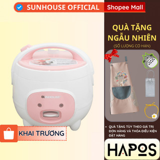 Nồi cơm điện Sunhouse 1.2L và 1.8L Chính hãng, chống dính giữ nhiệt tốt nấu cơm nhanh SHD8217W-SHD8607W - HAPOS SUNHOUSE