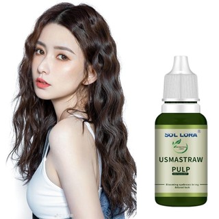 Usma Cỏ Bột Lông Mày Lông Mày Nuôi Dưỡng Chất Lỏng Râu Usma Sideburns Nước ép Dày Đặc Nuôi Dưỡng T1E4