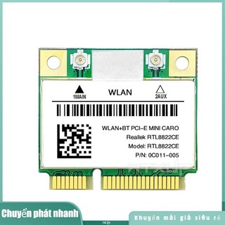 Rtl8822ce 1200Mbps 2.4G / 5Ghz 802.11AC Mạng Thẻ WiFi Mini PCIe Bluetooth 5.0 Hỗ trợ Laptop / PC 10 / 11 ncsqqkjjs.vn
