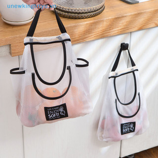 Unewtyu Túi đựng đồ treo nhà bếp đa năng Túi lưới Polyester thoáng khí Giá đỡ trái cây rau củ Phụ kiện nhà bếp VN