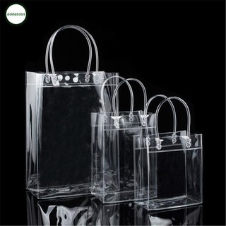 ⭐READY STOCK ⭐Popular Cosmetic Portable Clear Transparent Handbag Shopping Wedding Handbag