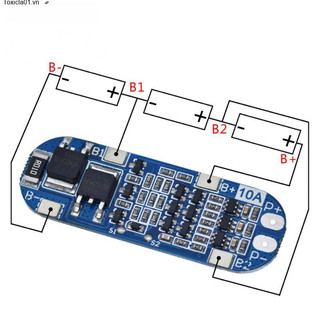 Bảng bảo vệ pin lithium-ion Toxicla013S 10A 11.1V 12V 12.6V, được sử dụng cho pin lithium-ion 18650 BMS 3.7V